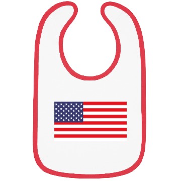 Discover American Flag Bibs