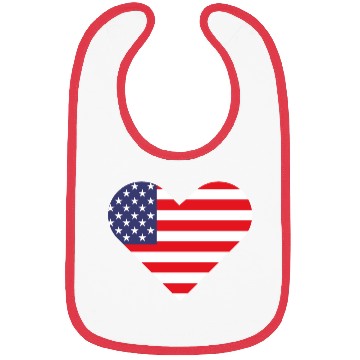 Discover American Flag Bibs
