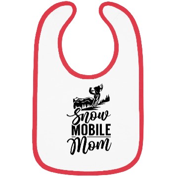 Discover Snowmobile Mom Snowmobiler Snowmobiling Driver Bibs