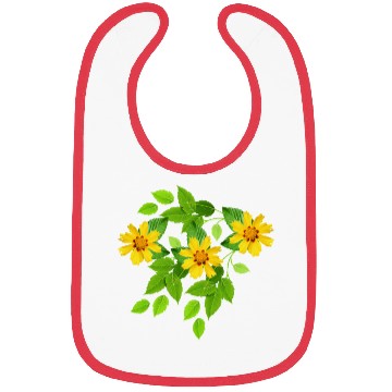 Discover yellow flowers Bibs
