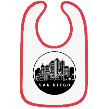 Discover San Diego California Skyline Bibs