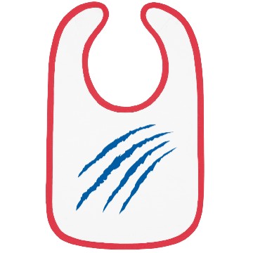 Discover Cat Claw Marks (Blue) Bibs