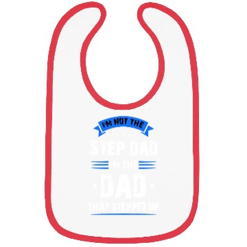 Discover Funny step dad that stepped up, Step-Dad, Husband Bibs