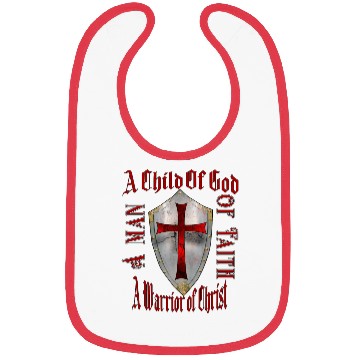 Discover A Child Of God A man Of Faith A Warrior Of Christ Bibs