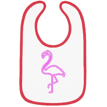 Discover Neon Flamingo Bibs