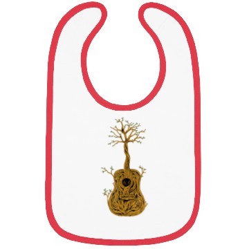 Discover Guitar Tree of Life Nature Guitarist Gift Bibs
