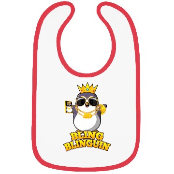 Discover Bling Blinguin Pinguin Bibs