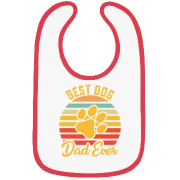 Discover Best Dog Dad Ever Bibs