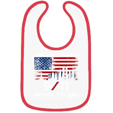 Discover Never Forget Usa 9/11 The 20th Anniversary Patriot Bibs