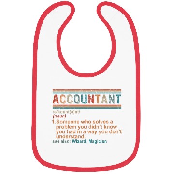 Discover Accountant Definition, Funny Accounting Gift, Bibs