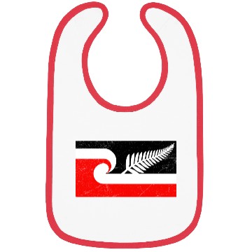 Discover Maori Flag Silver Fern New Zealand Lover Gift Idea Bibs