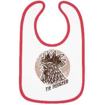 Discover rooster old stamp Bibs