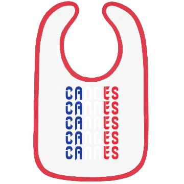 Discover Cannes flags France design Bibs