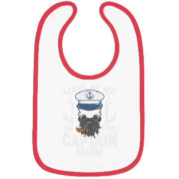 Discover Captain Boat Lovers Fishermen Sailing Boating Bibs