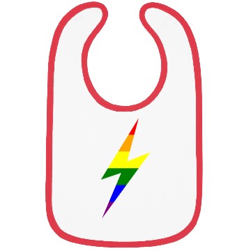 Discover Rainbow Lightning Bolt Bibs