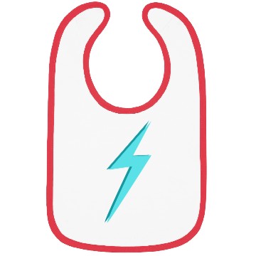 Discover Lightning Bolt Blue Bibs