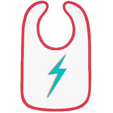 Discover double Lightning Bolt Pink And Blue Bibs
