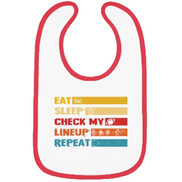 Discover Fantasy Football Eat Sleep Check My Lineup Bibs