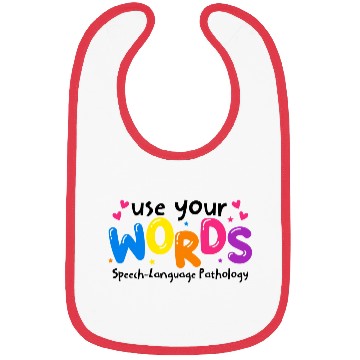 Discover Use your Words Speech Language Pathologist Bibs