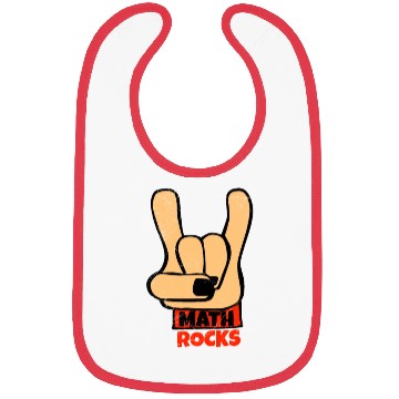 Discover Math Rocks Rock and Roll Funny Math Gift Idea Bibs