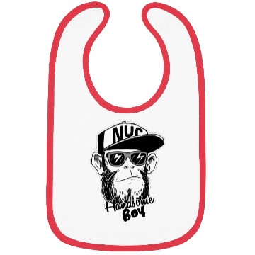 Discover Handsome boy Monkey Handsome Cool Boy Bibs