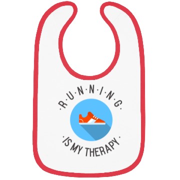 Discover Running is my therapy Bibs