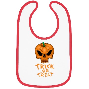 Discover Pumpkin Skull trick or treat Bibs
