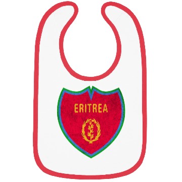 Discover Eritrea Vintage crest flags design Bibs