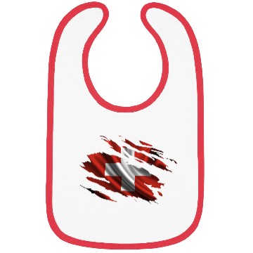 Discover Switzerland Ripped Flag Bibs