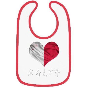 Discover Malta Love Flag Bibs