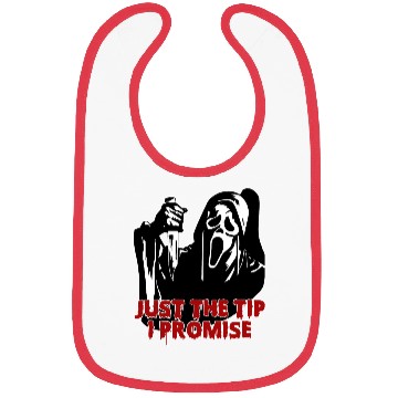 Discover Just The Tip I Promise - Skeleton Horror Halloween Bibs