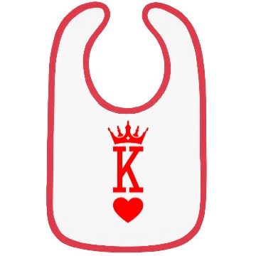 Discover King of Hearts King Queen Couple Halloween Costume Bibs