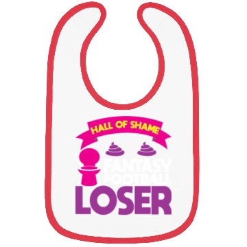 Discover Fantasy Football Loser Poop Funny Bibs