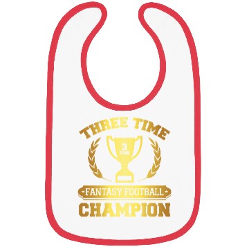 Discover Three Time Fantasy Football Champion Bibs