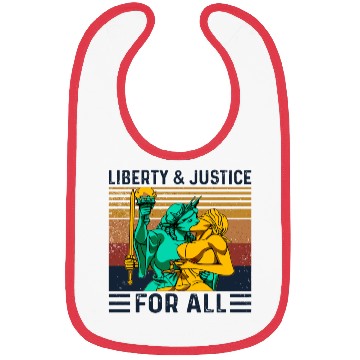 Discover Liberty Justice For All Lesbian Lgbt Pride Bibs