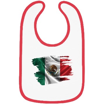 Discover Mexico Brush Flag Bibs