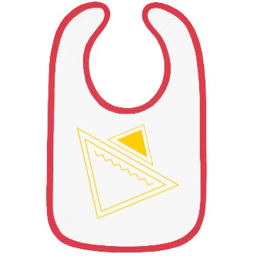 Discover Abstract Triangles Yellow Bibs