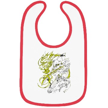 Discover green shadow dragon Bibs