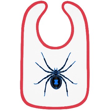 Discover Black Widow Blue Design Bibs