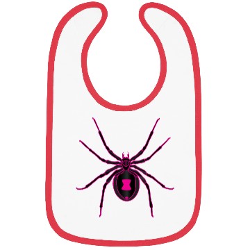 Discover Black Widow Pink Design Bibs