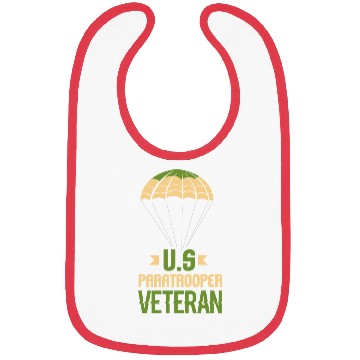 Discover Army Parachute Airborne Division US Veteran Bibs