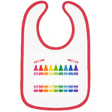 Discover Crayons Funny Color Crayon Cray Coloring Grade Bibs