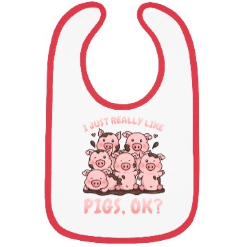 Discover Pig Pigs Pig Lover Rancher Bibs