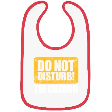 Discover Do Not Disturb I'm Coding Vintage, Programmer Bibs