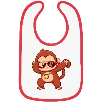 Discover Cool monkey dabbing Bibs