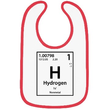 Discover Hydrogen Element (black) Bibs