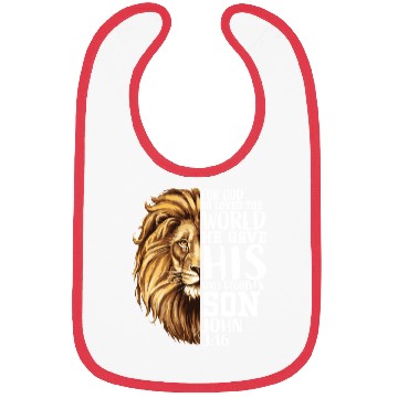 Discover Christian Religious Gifts Men Him Lion Judah Verse Bibs