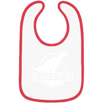 Discover Dinoco White Distressed Bibs