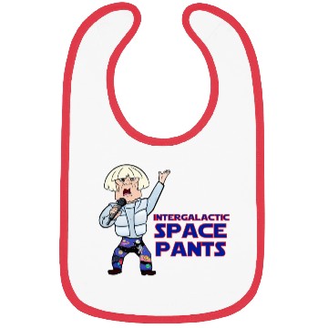 Discover funny Saturday night space pants logo Bibs