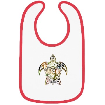Discover tribal turtle Bibs